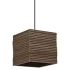 Ledvance Decor Pendelleuchte Quadrat Braun | Geeignet für 1x E27